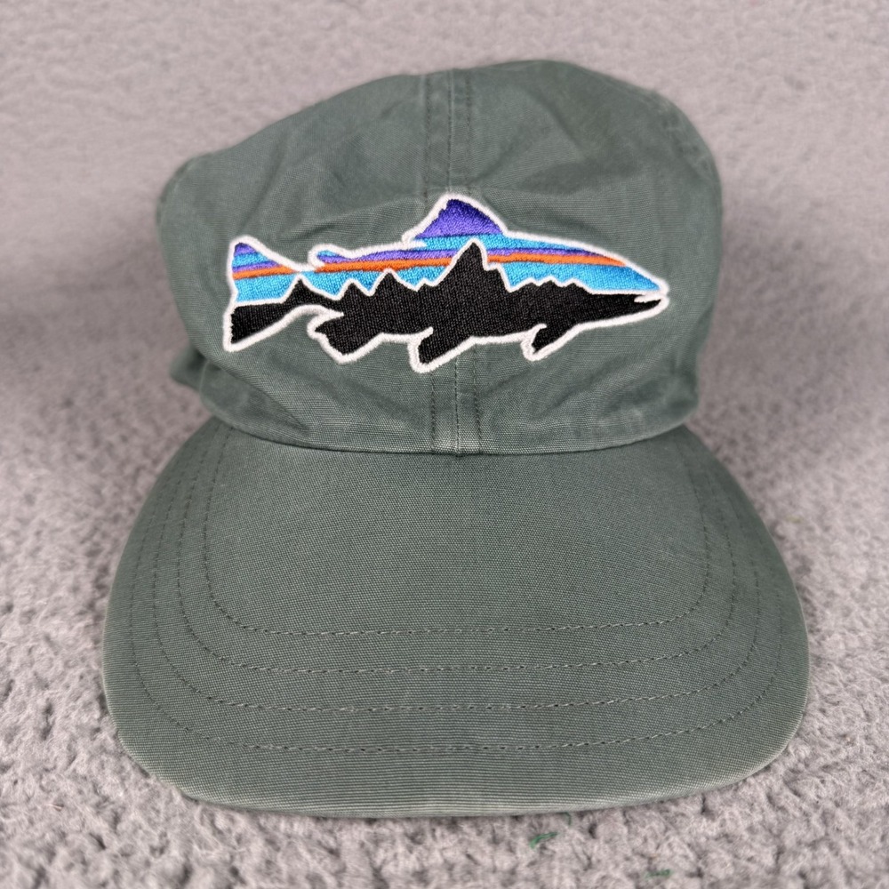Patagonia Fitz Roy Trout Strapback Cap Unisex One Size Fishing Embroidered Logo